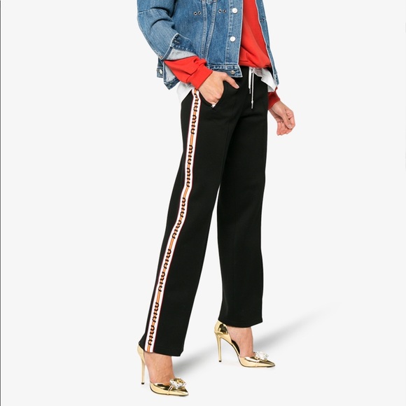 miu miu track pants